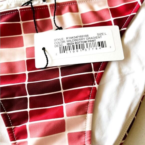 Nwt Rachel Pally wild berry Ibiza print bikini bottom - Picture 4 of 5